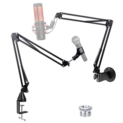 YOUSHARES Mikrofon Arm – Mikrofonarm mit Armklemme Tischklemme, Saughaken Tischklemme, Boom Arm Stand für Blue Yeti/HyperX QuadCast und Andere Mikrofone - 5. Universal Boom Arm