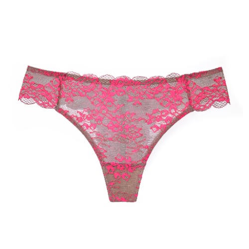 Wild lace thong - XS / neon pink