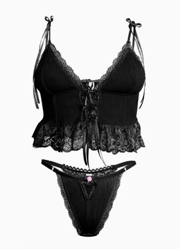 Cute black set!