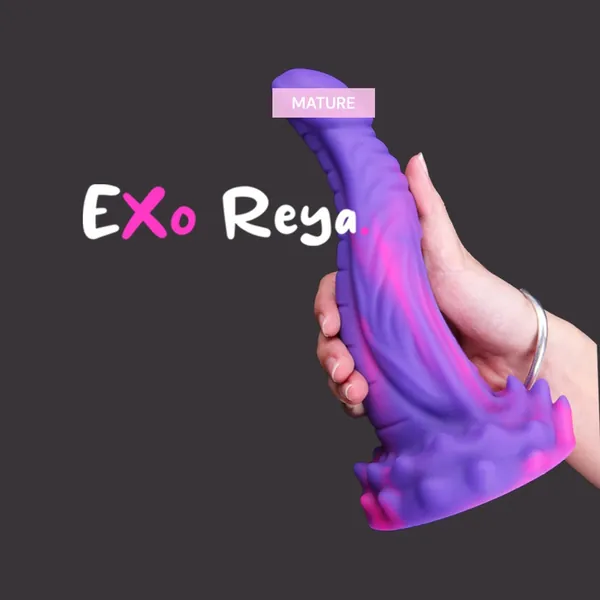 Purple Textured Dildo | Purple Silicone Dildo | Fantasy Large Dildo | Dildo Sex Toy For Men Women