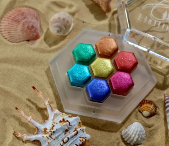 Metallic watercolors 