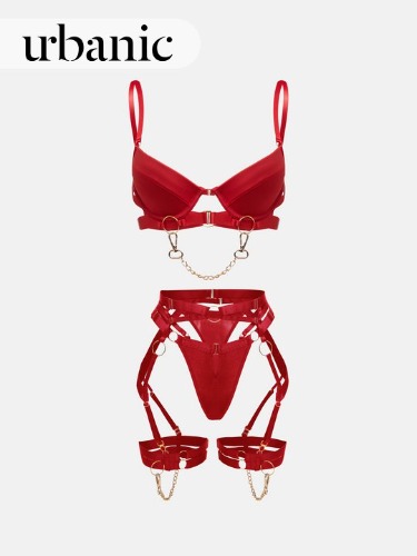 Embellished Lace Bikini Set