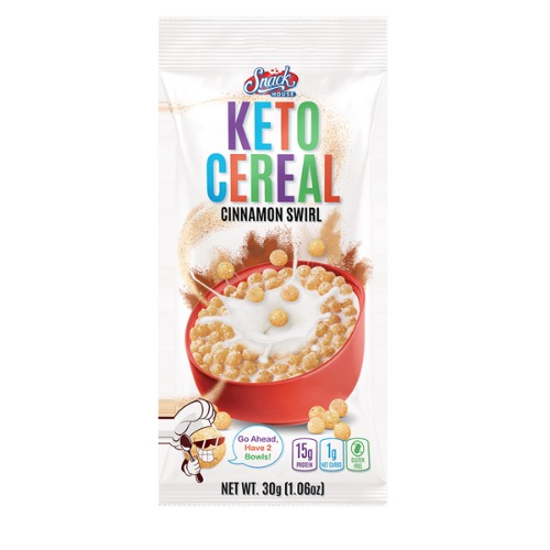 Cinnamon Swirl Keto Cereal Puffs- 30g | Default Title