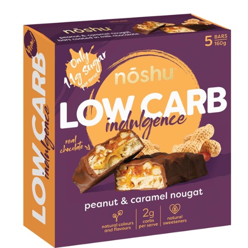 Low Carb Peanut & Caramel Nougat Indulgence Bars 5 Pack | Default Title