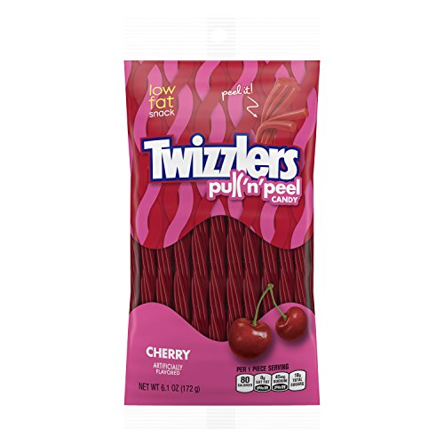 Twizzlers Pull 'N' Peel Cherry Flavour Snack 172 g - Cherry - 172 g (Pack of 1)