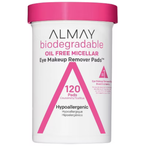 Almay Biodegradable Oil Free Micellar Eye Makeup Remover Pads - 120ct