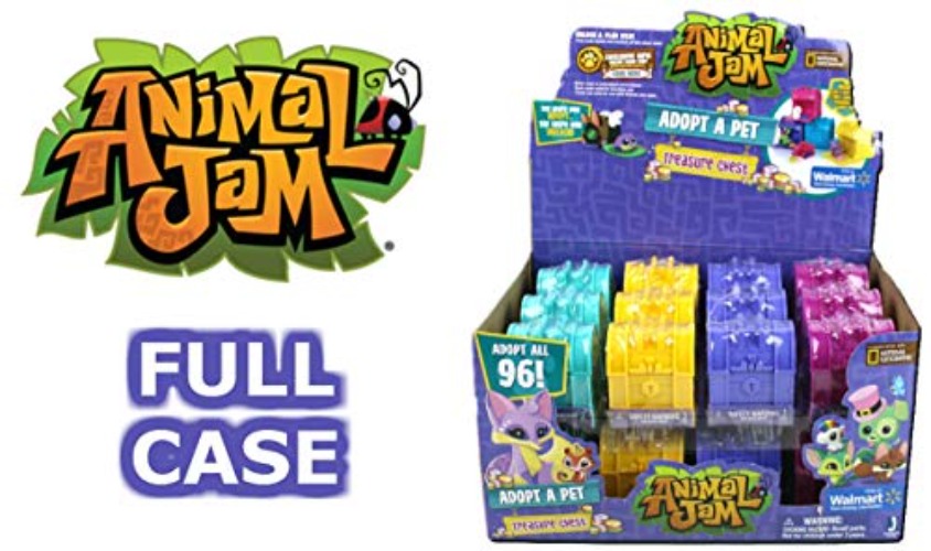 Animal Jam Adopt a Pet Treasure Chest Sealed Mystery Box of 24 Chests Game Code
