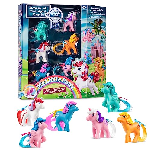 My Little Pony 40th Anniversary 2" Figure Collector Pack - Rescue at Midnight Castle - 6 Pack, Figures Included! Action Figure Toy, Girls Ages 4+