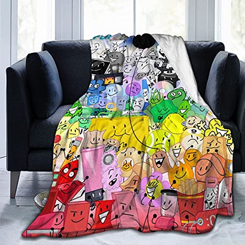EAROBA Battle for Bfdi Blanket Warm Plush Cozy Soft Blankets for Chair/Bed/Couch/Sofa 60"x50" - 60"x50" - Battle for Bfdi