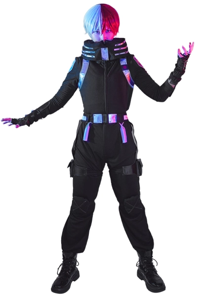 MHA World Heroes' Mission Shoto Todoroki Combat Uniform Suit Cosplay Costume Outfits