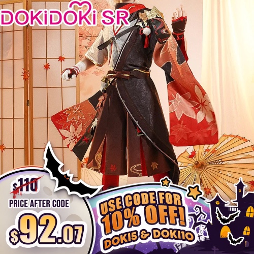 【 Ready For Ship】【Size S-2XL】DokiDoki-SR Game Genshin Impact Kazuha Cosplay Costume/Shoes  Men | L