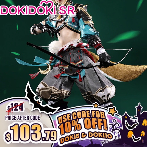 【Ready For Ship】DokiDoki-SR Game Genshin Impact Gorou Cosplay Costume/Shoes | L