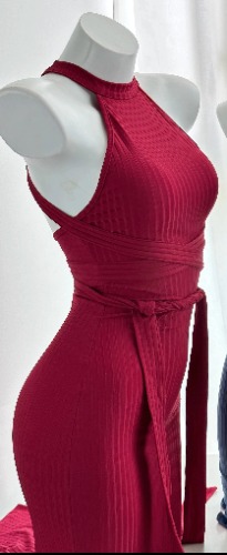 Soul Snatch | "Recolored Tiktok Viral" Snatched Virgin Killer Dress - S 80-110 pounds / Red
