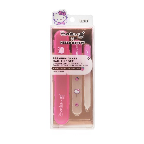 Hello Kitty x The Crème Shop Premium Glass Nail File Set (Pink) | Default Title