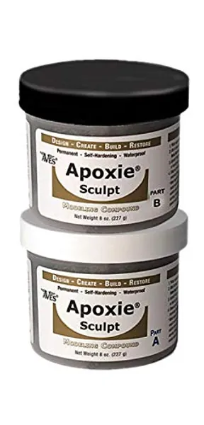 Apoxie Sculpt - 2 Part Modeling Compound (A  B) - 1 Pound, White