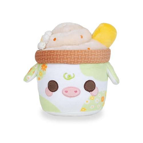 Cuddle Barn PlushGoals - Lil Series Spring Flowers Mooshake Super Soft Kawaii Cute Dessert Drink Collectible Plush Toy, 7 inches - Lil Series Spring Flowers Mooshake