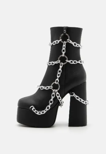  Bottines à plateau - black