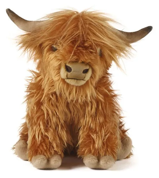 Large Highland Cow with Sound Plush Toy