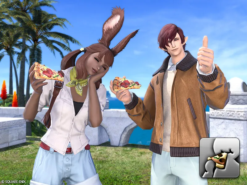 Emote: Eat Pizza | FINAL FANTASY XIV Online Store