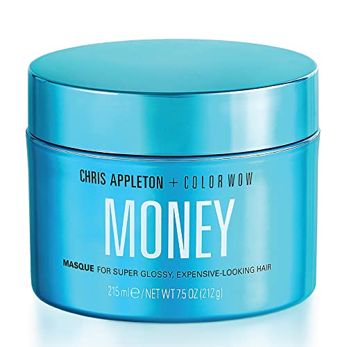 Color Wow Money Masque – Deep Hydrating Conditioning Treatment Created With Celebrity Stylist Chris Appleton, Hydrates, Repairs, Silkens All Hair Types, Color-Treated, Dry, Damaged, Curly, Fine, Vegan - aquatic - 215ml