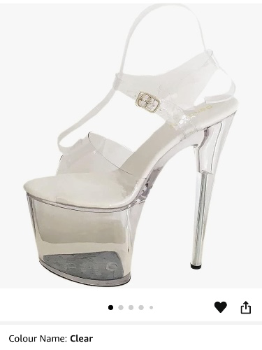 Sexy clear heels 