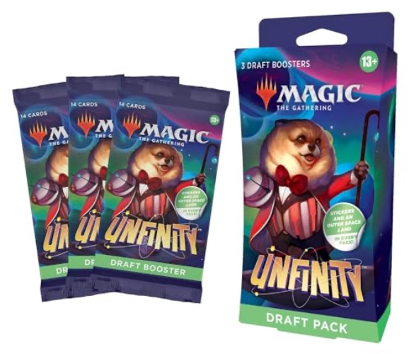 Magic the Gathering Unfinity Unfinity-3-Booster-Draft-Pack (Englische Version) - 3-Booster-Draft-Pack