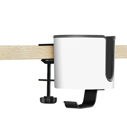 Amazon.com: Luxury 2-in-1 Anti-Spill Cup Holder with Under Desk Headphone Hanger (White) : Home & Kitchen