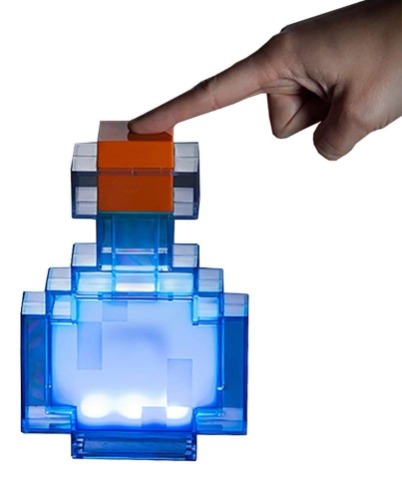 Minecraft Potion Bottle Light Color-Changing LED Lamp | 7 Inch Night Light