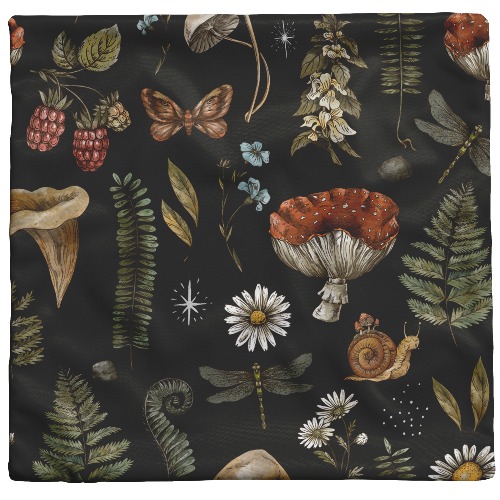 "Dark Forest" Throw Pillow - 18" × 18" / Zip Cover Only