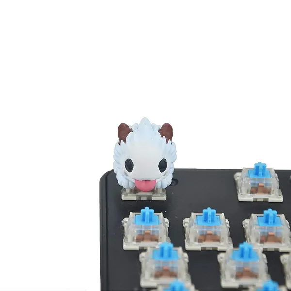 Poro King LOL Mechanical Keyboard Keycap Gaming Keycap Personality Keycap DIY Handmade Keycap Artisan keycap for Mechanical Keyboard(Cherry switches)