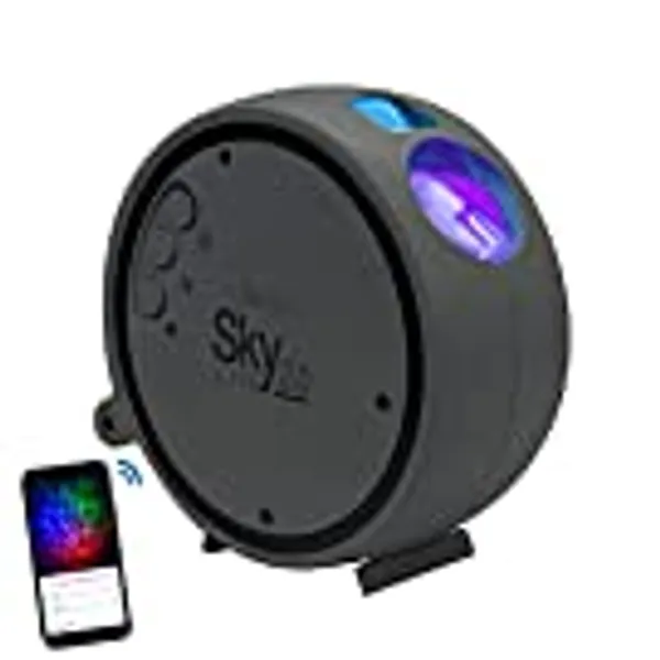BlissLights Sky Lite 2.0 - RGB LED Laser Star Projector, Galaxy Lighting, Nebula Lamp (Blue Stars, Smart App)