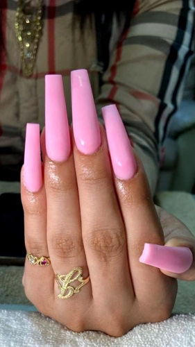 Manicure + acrylic nails
