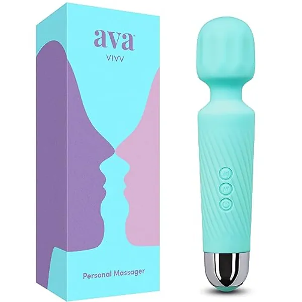 Ava Vibrator Wand Sex Toys [Clit Stimulator Vibrators] Vibrator for Woman | Sex Toy | Gifts for Women | 20 Patterns & 8 Speeds of Pleasure | Quiet & Small | Adult Sex Toys -Standard - Teal