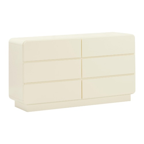Sagura 6-Drawer Dresser | Cream