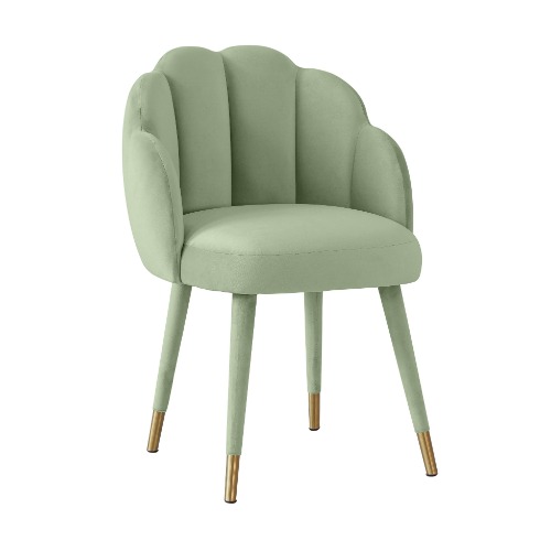Gardenia Velvet Dining Chair | Moss Green