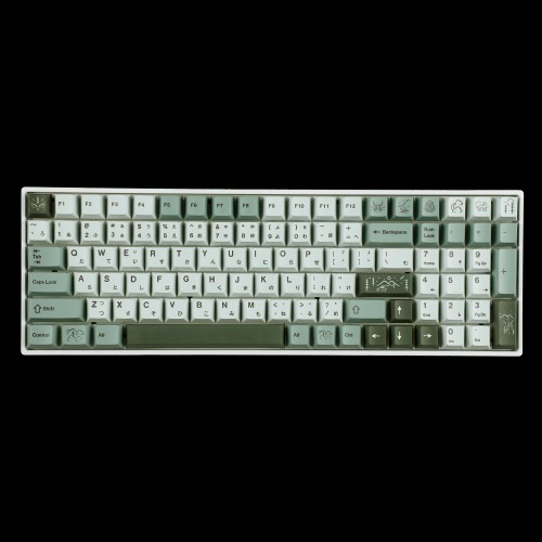 YMDK Dense Fog 142 key Cherry Profile Keycaps(Dye Sub 1.5mm/ANSI104 TKL GK61 96 75 GMMK NCR80 Using) | Default Title