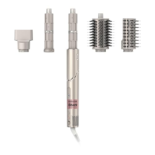 Shark HD430 FlexStyle Air Styling & Drying System, Powerful Hair Dryer Brush & Multi-Styler with Auto-Wrap Curlers, Paddle Brush, Oval Brush, Concentrator Attachment, Stone - FlexStyle-Straight & Wavy Hair