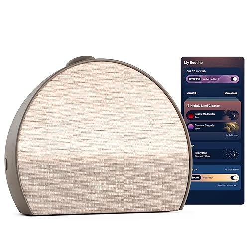 Hatch Restore 3 Sunrise Alarm Clock, Sound Machine, Smart Light (Cocoa) - White Noise, Screen-Free Sleep Routine - Cocoa - Restore 3