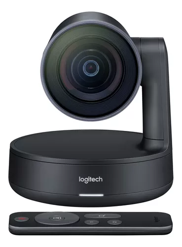 Câmera web Logitech Rally 4K 30FPS cor preto