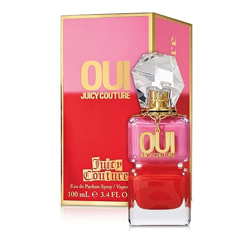Juicy Couture Oui Eau De Parfum, Women's Perfume with Notes of Watermelon, Jasmine & Techno Woods - Fruity & Floral, EDP Spray - 3.4 Fl Oz (Pack of 1)