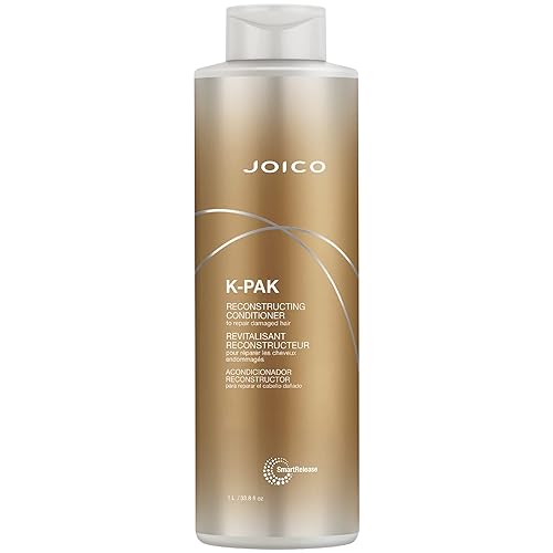 Joico K-PAK Daily Reconstructing Conditioner | For Damaged Hair | Restore Shine | Smooth & Detangle | Eliminate Static | With Keratin & Guajava Fruit Extract - 33.8 Fl Oz, New Look
