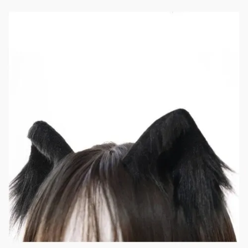 neko ears black <3