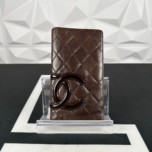 Chanel Brown Quilted Bifold Wallet (12261873)