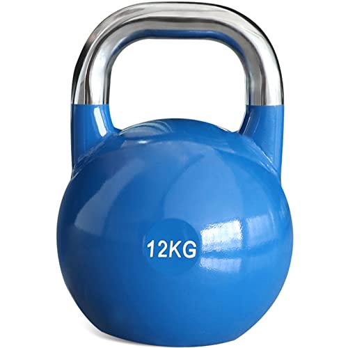PRISP Steel Competition Kettlebell Weight - Pro Grade, Heavy Duty Cast Steel - 12.0 Kilograms