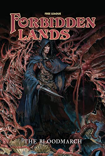 Free League Forbidden Lands: The Bloodmarch - Hardcover Expansion RPG Book, Free League Publishing, Expands The Forbidden Lands World In A New Area, New Campaign, Role Playing Game