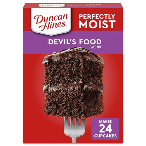 Duncan Hines Classic Cake Mix, Devils Food, 15.25 oz - Devils-Food - 15.25 Ounce (Pack of 1)