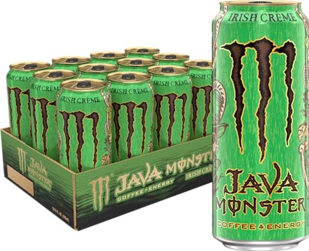 Monster Energy Java Irish Crème, Coffee + Energy Drink, 15 Ounce (Pack of 12) - Irish Blend - 15 Fl Oz (Pack of 12)