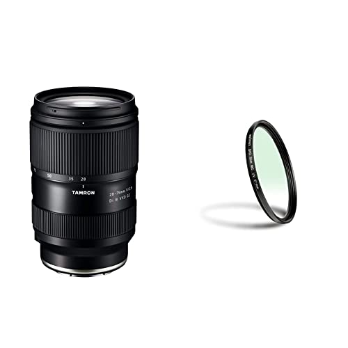Tamron 28-75mm F/2.8 Di III VXD G2, Objektiv für Sony E-Mount, schwarz & Walimex pro UV-Filter Slim MC 67 mm (inkl. Schutzhülle) - Bundle mit UV-Filter Slim MC 67 mm