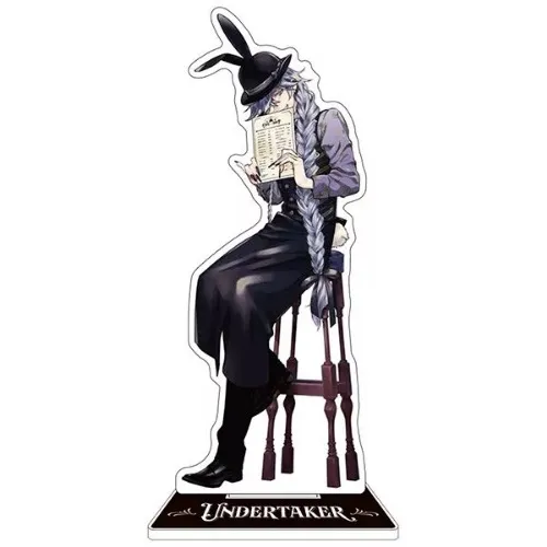 Black Butler Black Label Big Acrylic Stand Undertaker Cafe Edition Japan