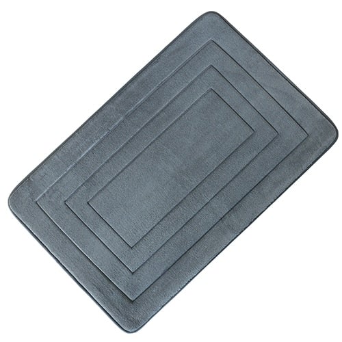 Non-slip Microfiber Bath Mat - Dark Grey / 19.7" x 31.5" (50x80cm)